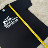 Y2K “Genius” Funny Text T-Shirt Large (2000)