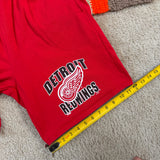 Vintage Detroit Redwings Cotton Shorts Large (1990s)