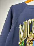 1980s Crest University Of Michigan Raglan Crewneck