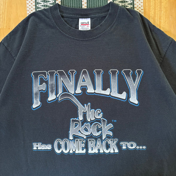 Vintage WWE The Rock Detroit T-Shirt X-Large (1999)