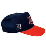 Detroit Tigers Sports Specialties Script Snapback (1990s)
