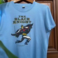 Vintage The Black Knight Marvel T-Shirt Large (1985)