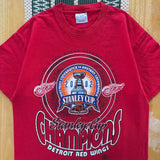 Y2K Detroit Red Wings “Stanley Cup Champions” T-Shirt Medium (2002)