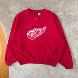 Y2K Nike Detroit Redwings  Crewneck Sweatshirt Large (2000s)