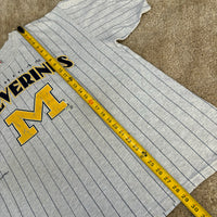 Vintage UofM Pinstriped T-Shirt X-Large (1990s)