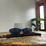 Y2K Oakley XX Electric Blue/Black Sunglasses (2000)