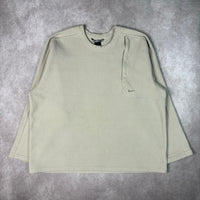 Y2K Nike ACG Beige Fleece Pullover XL (2000s)