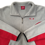 Y2K Oakley Fleece Zip Up Jacket Medium (2000s)