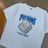 Y2K Detroit Pistons “World Champs Ring” T-Shirt XXL (2004)