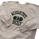 Vintage MSU Hockey Champion Reverse Weave Sweatshirt Large (1980s)