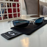 Y2K Oakley Wiretap Silver/Ice Sunglasses (2002)