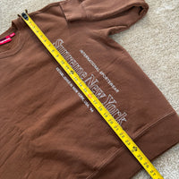 Supreme International Sideways Logo Crewneck Sweatshirt Medium (FW20)
