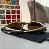 Vintage Oakley Minute 1.0 Platinum/Gold Sunglasses (1999)