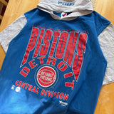 Vintage Detroit Pistons Hooded T-shirt Large (1990s)
