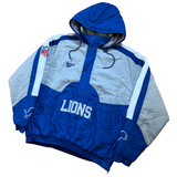 Vintage Detroit Lions Reebok Pull Over Puffer Jacket X-Large (1990s)