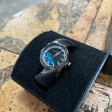 Y2K Oakley Crush 2.5 Analog Black/Steel Lily Watch (2002)