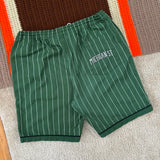 Vintage MSU Gruff Starter Green Sparty Pinstripe Shorts Large (1990s)