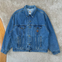 Vintage Carhartt Denim Trucker Jacket X-Large (1990s)