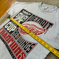 Vintage Detroit Red Wings Stanley Cup T-Shirt Medium (1997)