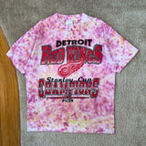 Vintage Detroit Red Wings “Champions” Tie Dye T-Shirt Large (1997)
