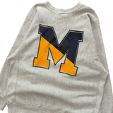 Vintage UofM Champion Reverse Weave Sweatshirt (1990s)