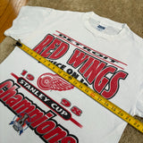 Vintage Detroit Red Wings “Twice on Ice” T-Shirt Large (1998)