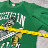 1989 MSU “Warrior Sparty” Raglan Crewneck Sweatshirt XL