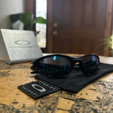 Vintage Oakley Minute 1.0 Crystal Blue/Ice Sunglasses (1998)