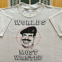 Vintage Saddam Hussein Parody T-Shirt Large (1990s)