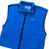 Vintage Detroit Lions Fleece Zip Up Vest X-Large (1990s)