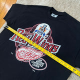 Vintage Detroit Redwings “Western Conference Champs” T-Shirt X-Large (1995)