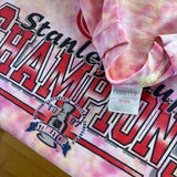 Vintage Detroit Red Wings “Champions” Tie Dye T-Shirt Large (1997)
