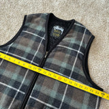 Vintage Stussy Plaid Burly Gear Wool Vest Large (1990s)
