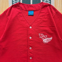 Vintage Detroit Red Wings Baseball Style Jersey Medium (1990s)