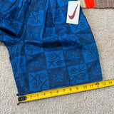 Vintage Nike Blue Tribal Patterned Short Small (1990s)