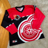 Vintage Detroit Redwings Nike NHL Street Hockey Jersey XXL (1990s)