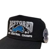 Vintage Detroit Lions “NFC Central Champs” Snapback Hat (1991)