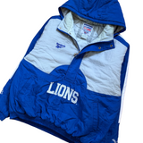 Vintage Detroit Lions Reebok Pull Over Puffer Jacket X-Large (1990s)