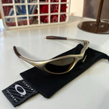 Vintage Oakley Minute 1.0 Platinum/Gold Sunglasses (1999)