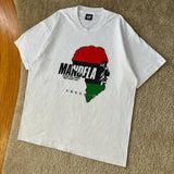 Vintage Mandela Detroit Visit T-Shirt X-Large (1990)