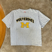 Vintage UofM Pinstriped T-Shirt X-Large (1990s)