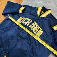 Vintage UofM Starter Satin Jacket Large (1980s)