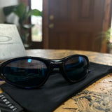 Vintage Oakley Minute 1.0 Crystal Blue/Ice Sunglasses (1998)