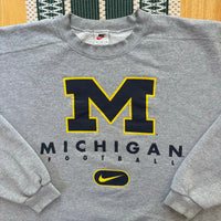 Vintage UofM Football Nike Team Crewneck Sweatshirt X-Large (1990s)