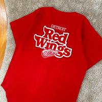 Vintage Detroit Red Wings Baseball Style Jersey Medium (1990s)