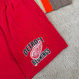 Vintage Detroit Redwings Cotton Shorts Large (1990s)