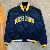 Vintage UofM Starter Satin Jacket Large (1980s)