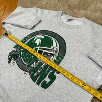 Vintage MSU Football Crewneck Sweatshirt XL (1990s)