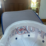 Vintage New York Mets “Block Letter” Logo 7 Snapback Hat (1990s)