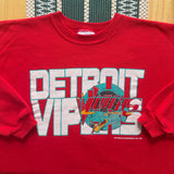Vintage Detroit Vipers Crewneck Sweatshirt Large (1994)